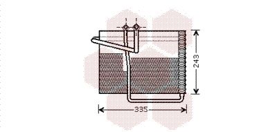 VAN WEZEL Испаритель, кондиционер 0700V042